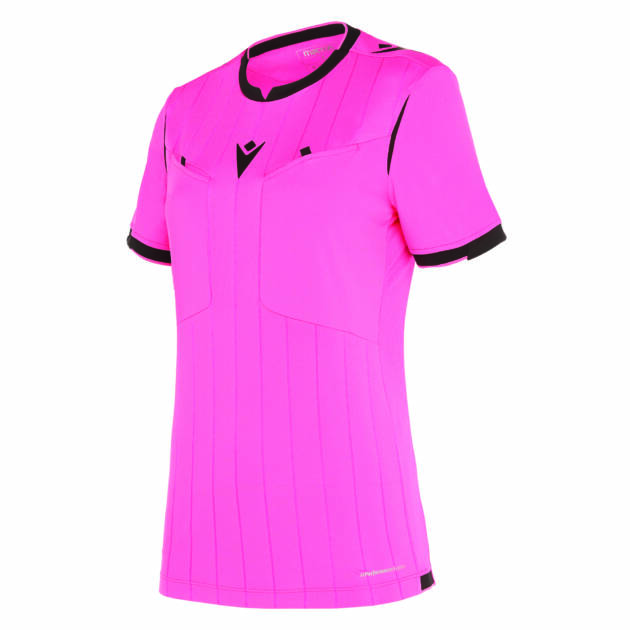 STEPHANIE REFEREE WOMAN SHIRT NPNK/BLK SS