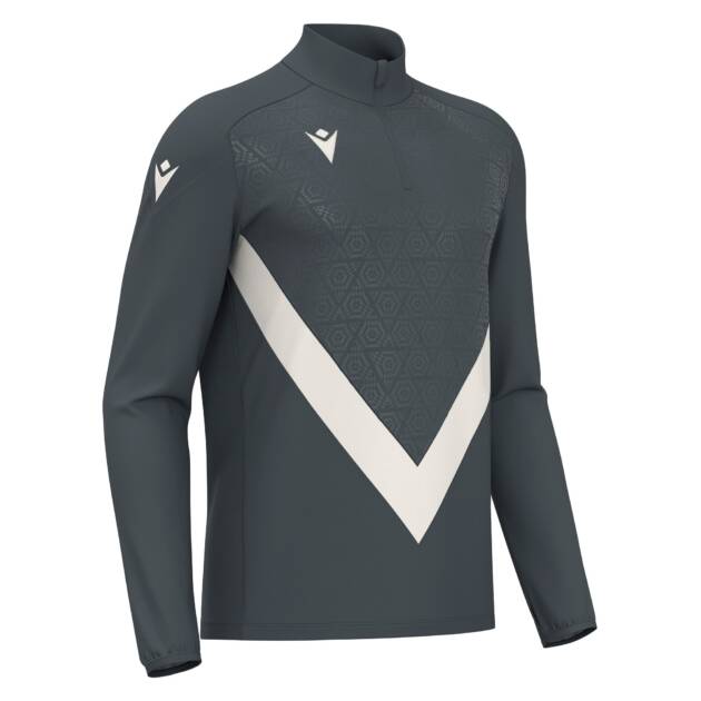 YARUGA 1/4 ZIP TOP ANT/OFFW