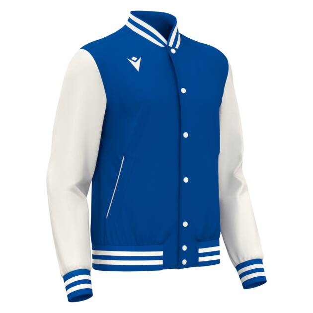 FIDDLE VARSITY COLLEGE JACKET ROY/OFFWHT
